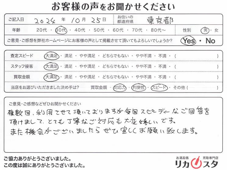 東京都のウイスキー買取